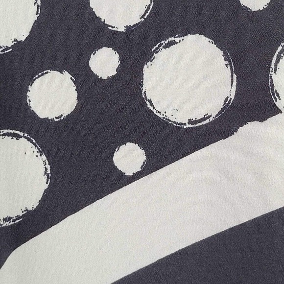 Chicos Tunic Women’s Blue White Top Size 1 US M Long Sleeve Tie Knot Nautical - Picture 6 of 9